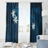 Tahiti Matarii Window Curtain Tahitian Spring Blue Galaxy LT05 - Polynesian Pride