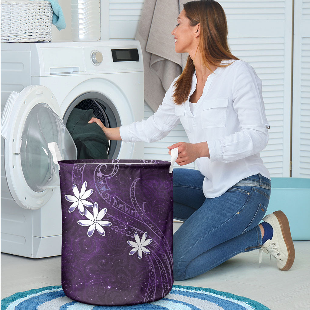 Tahiti Matarii Laundry Basket Tahitian Spring Purple Galaxy LT05 - Polynesian Pride