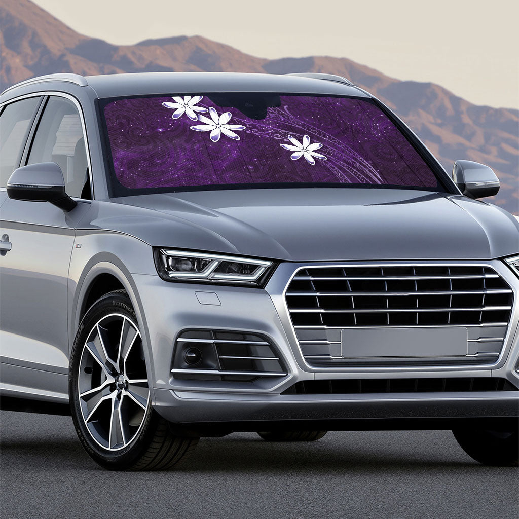 Tahiti Matarii Auto Sun Shade Tahitian Spring Purple Galaxy LT05 - Polynesian Pride
