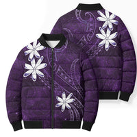 Tahiti Matarii Bomber Puffer Jacket Tahitian Spring Purple Galaxy LT05 - Polynesian Pride