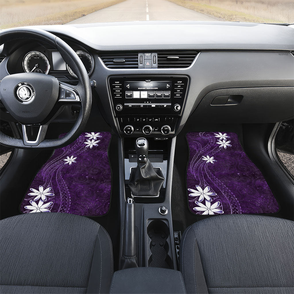 Tahiti Matarii Car Mats Tahitian Spring Purple Galaxy LT05 Set 2pcs - Front Purple - Polynesian Pride
