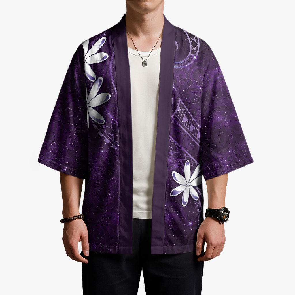 Tahiti Matarii Kimono Tahitian Spring Purple Galaxy LT05 - Polynesian Pride