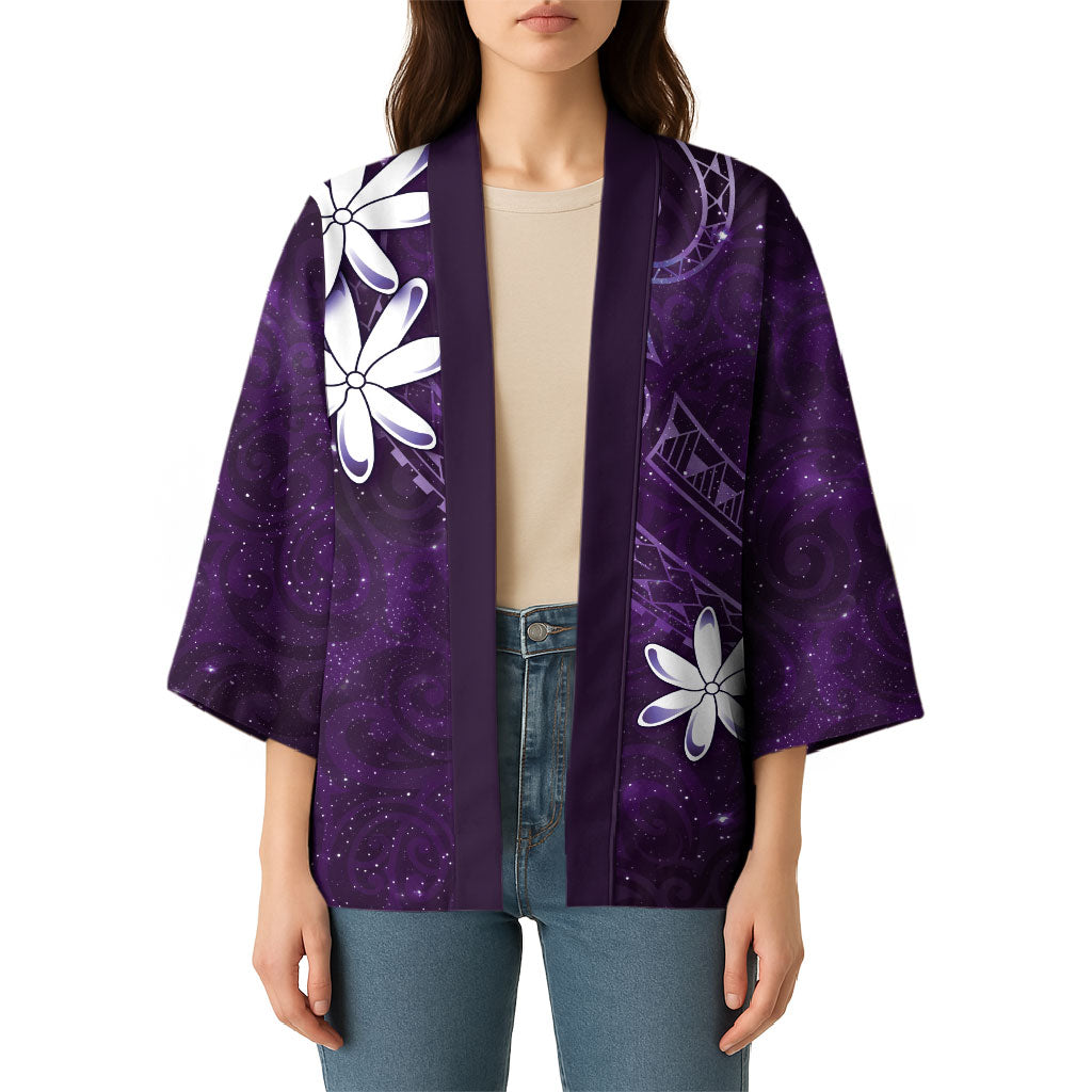 Tahiti Matarii Kimono Tahitian Spring Purple Galaxy LT05 - Polynesian Pride