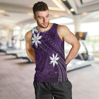 Tahiti Matarii Men Tank Top Tahitian Spring Purple Galaxy LT05 Purple - Polynesian Pride