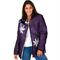 Tahiti Matarii Padded Jacket Tahitian Spring Purple Galaxy LT05 Women Purple - Polynesian Pride