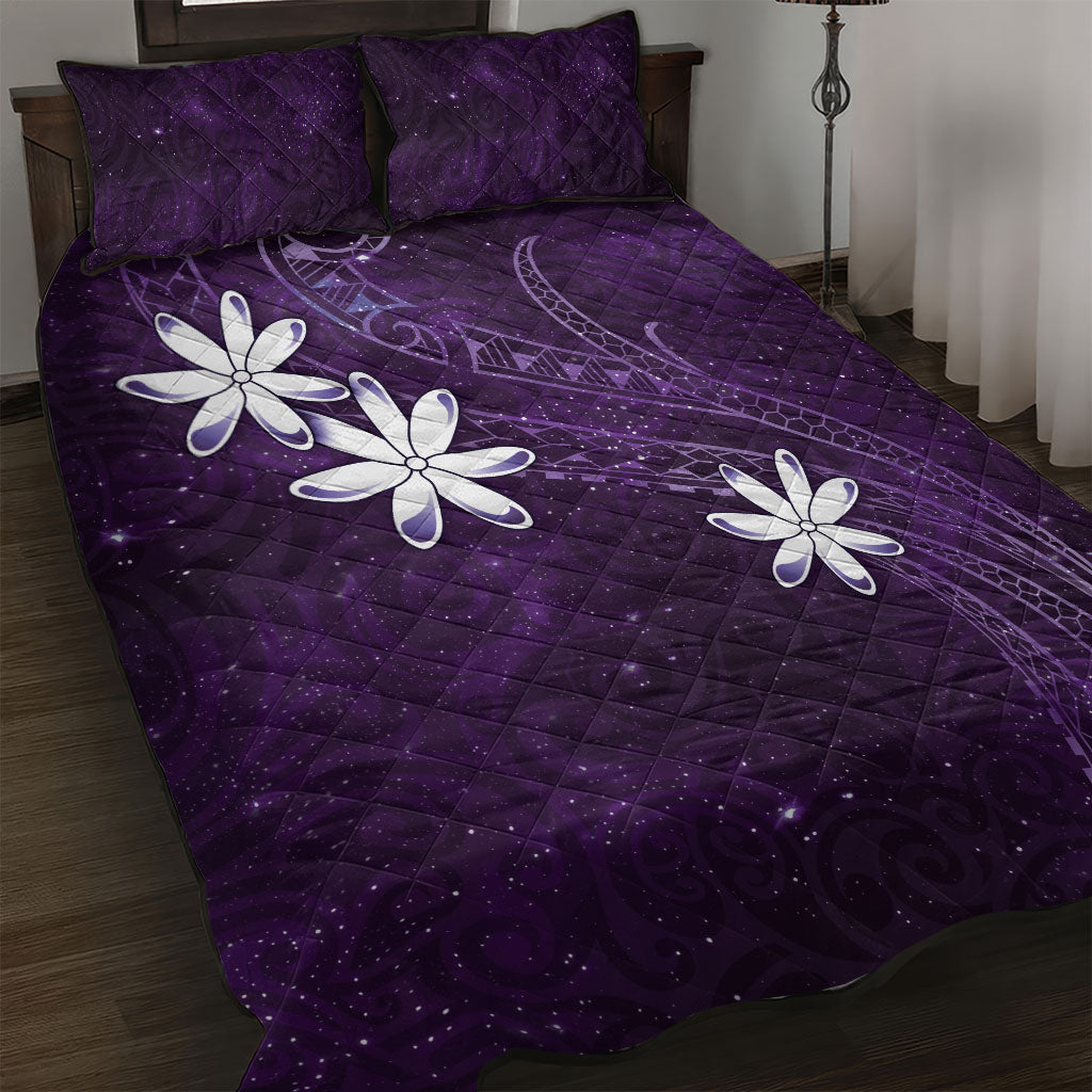 Tahiti Matarii Quilt Bed Set Tahitian Spring Purple Galaxy LT05 Purple - Polynesian Pride