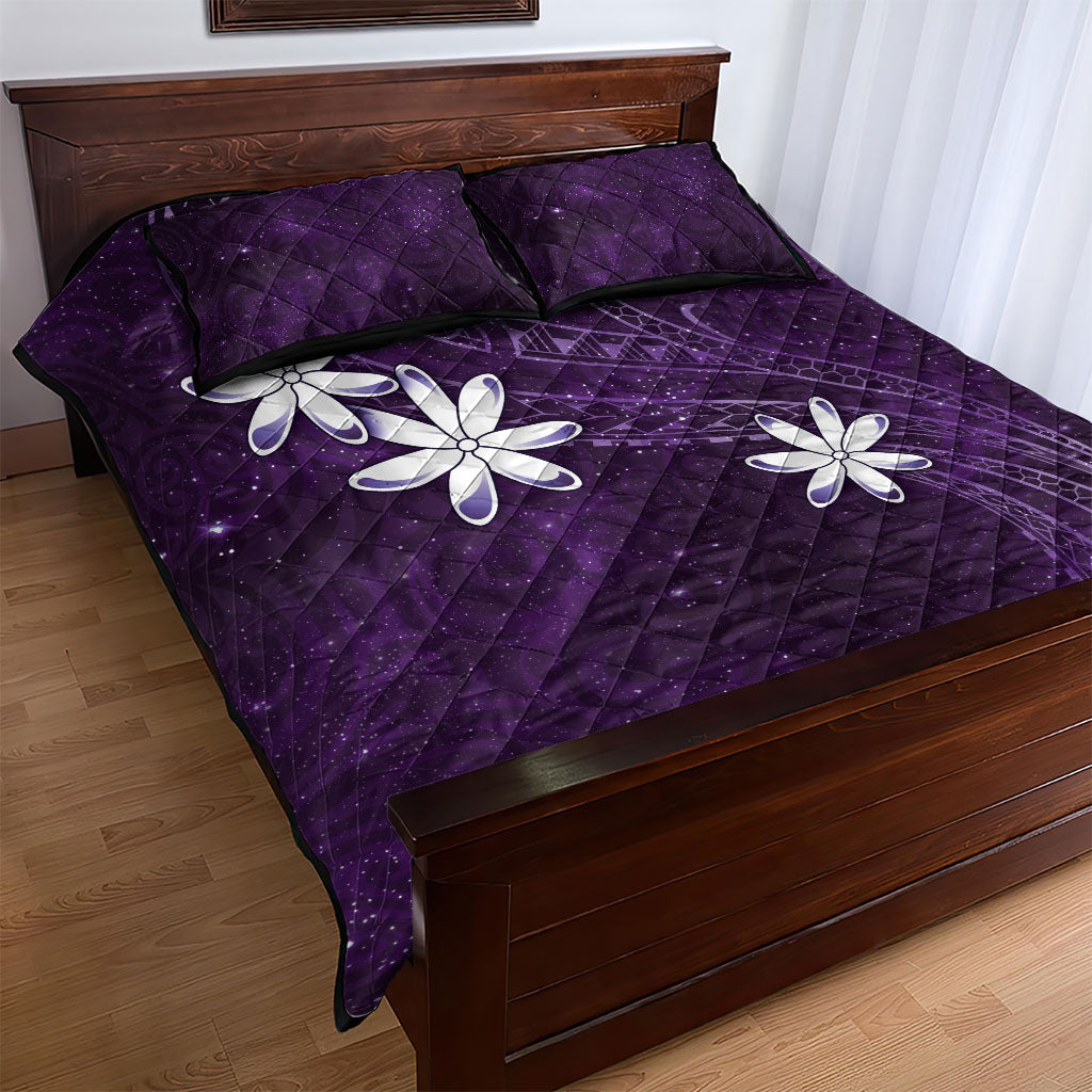 Tahiti Matarii Quilt Bed Set Tahitian Spring Purple Galaxy LT05 - Polynesian Pride