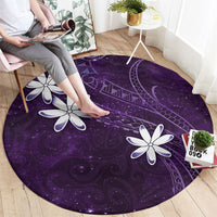 Tahiti Matarii Round Carpet Tahitian Spring Purple Galaxy LT05 - Polynesian Pride