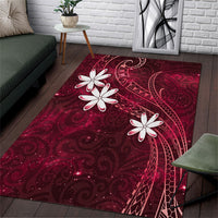 Tahiti Matarii Area Rug Tahitian Spring Red Galaxy LT05 Red - Polynesian Pride