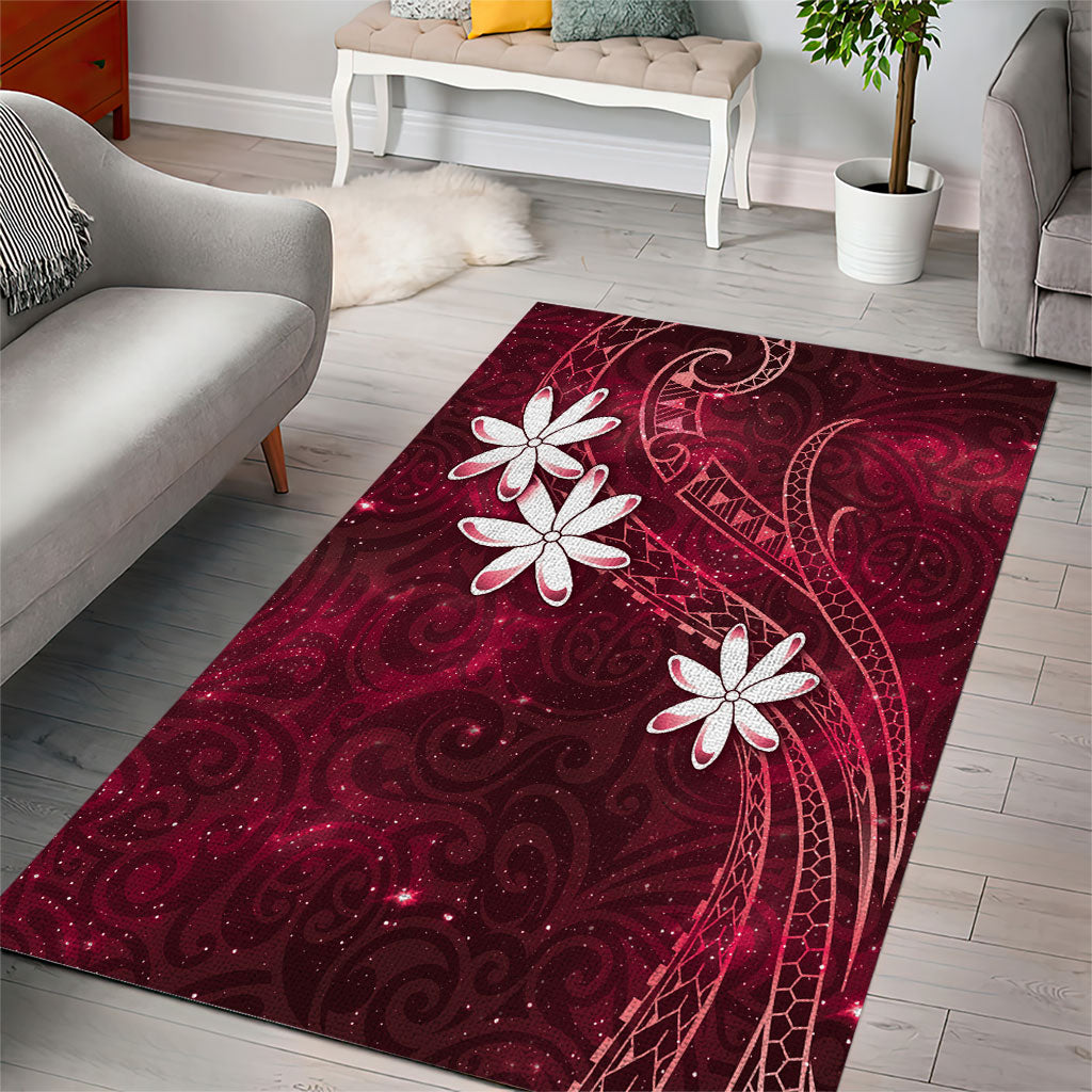 Tahiti Matarii Area Rug Tahitian Spring Red Galaxy LT05 - Polynesian Pride