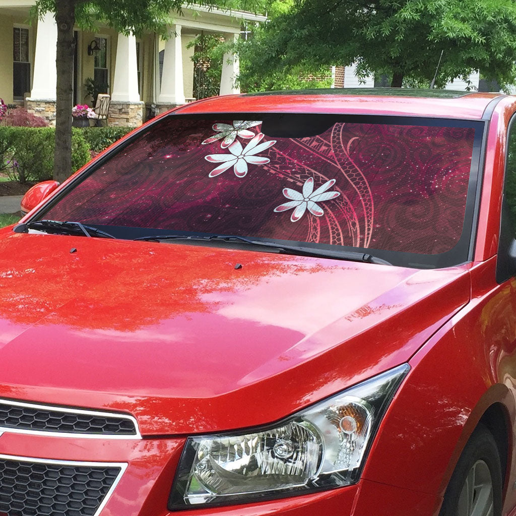 Tahiti Matarii Auto Sun Shade Tahitian Spring Red Galaxy LT05 - Polynesian Pride