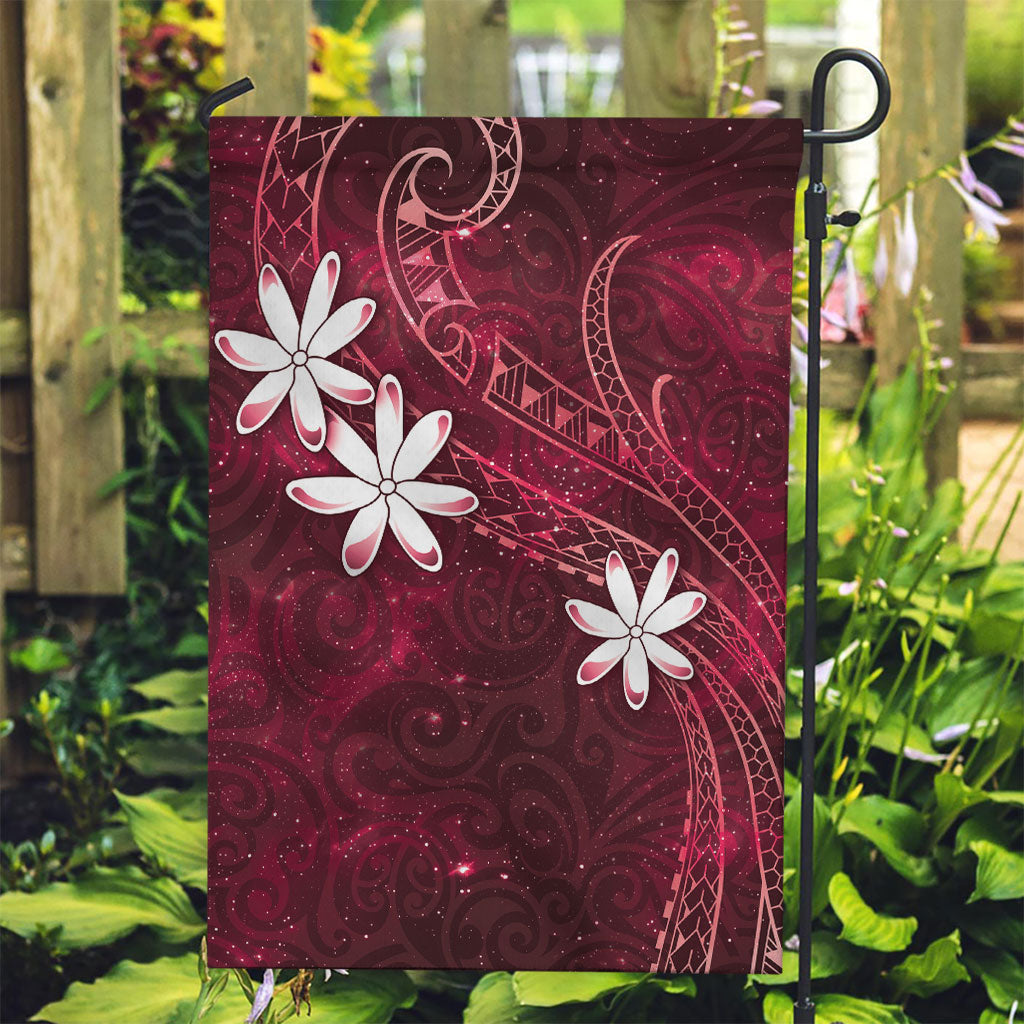 Tahiti Matarii Garden Flag Tahitian Spring Red Galaxy LT05 Garden Flag Red - Polynesian Pride