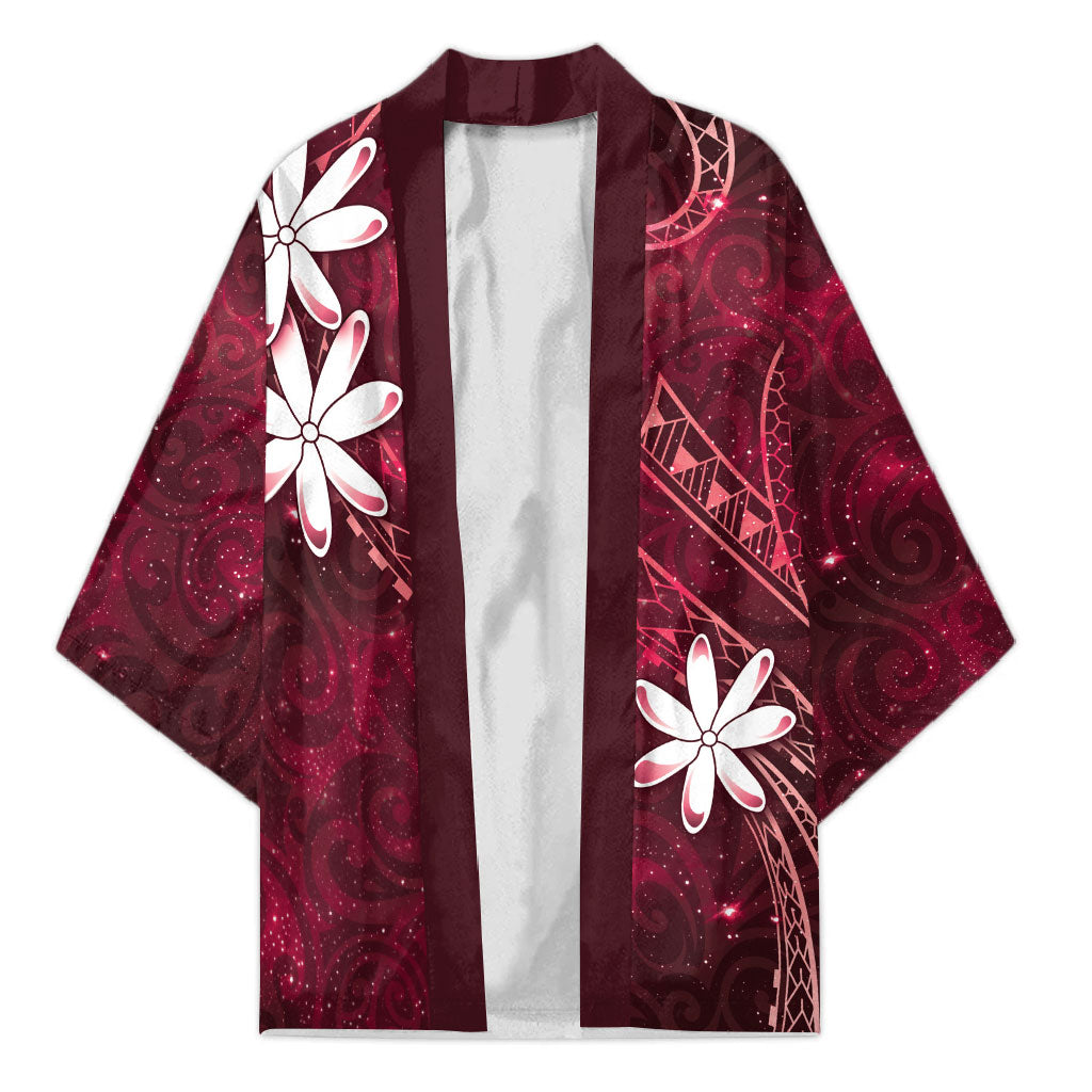 Tahiti Matarii Kimono Tahitian Spring Red Galaxy LT05 Unisex Red - Polynesian Pride