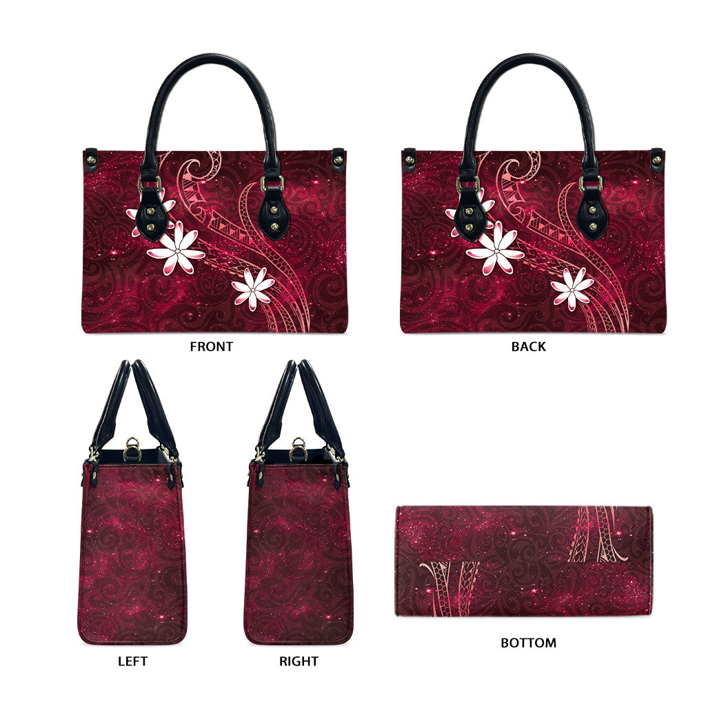 Tahiti Matarii Leather Bag Tahitian Spring Red Galaxy LT05 - Polynesian Pride