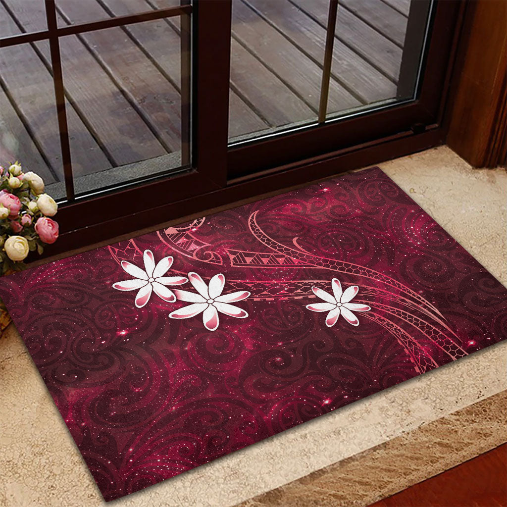 Tahiti Matarii Rubber Doormat Tahitian Spring Red Galaxy LT05 - Polynesian Pride