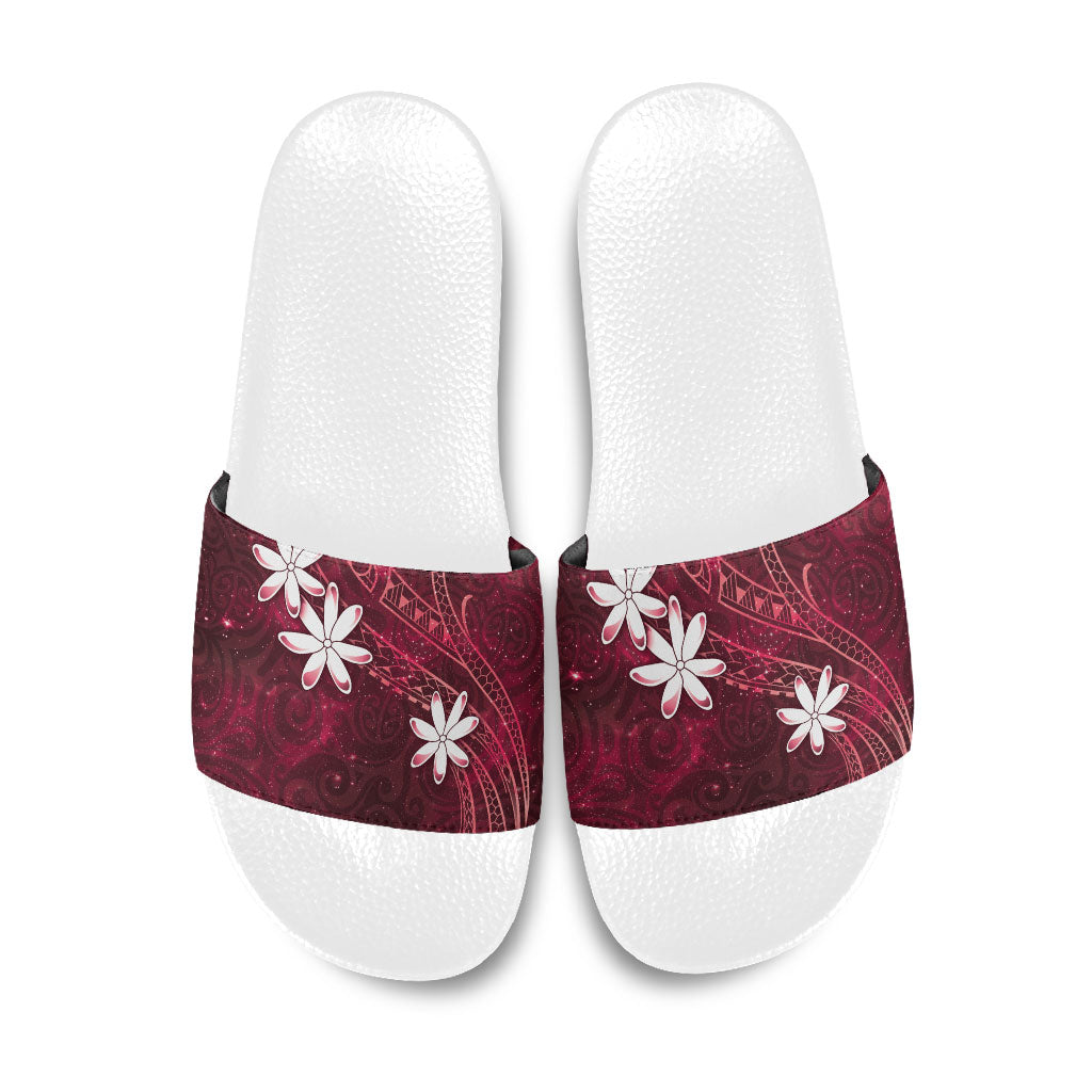 Tahiti Matarii Slide Sandals Tahitian Spring Red Galaxy LT05 Red - Polynesian Pride