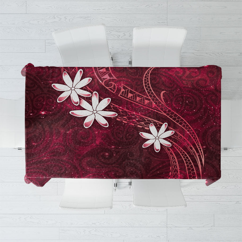 Tahiti Matarii Tablecloth Tahitian Spring Red Galaxy LT05 Red - Polynesian Pride
