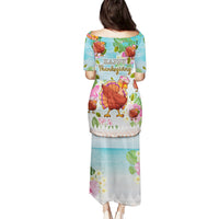 Hawaii Thanksgiving Puletasi Funny Turkey Dabbing Dance LT05 - Polynesian Pride