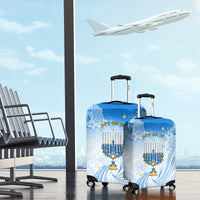 Polynesia Hanukkah Festival Luggage Cover With Menorah Polynesian Style LT05 - Polynesian Pride