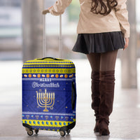 Polynesia Christmukkah Luggage Cover Menorah With Polynesian Tribal Pattern LT05 - Polynesian Pride