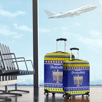 Polynesia Christmukkah Luggage Cover Menorah With Polynesian Tribal Pattern LT05 - Polynesian Pride