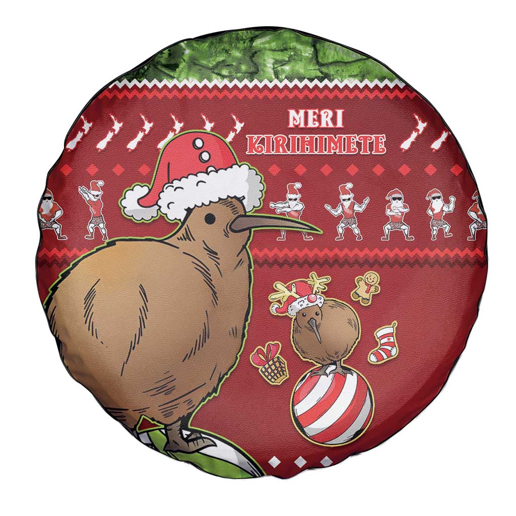 New Zealand Kiwi Christmas Spare Tire Cover Paua Shell Glitter Green