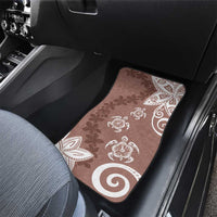 Polynesia Car Mats Brown Tribal Turtle Floral Pattern LT05 - Polynesian Pride