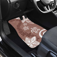 Polynesia Car Mats Brown Tribal Turtle Floral Pattern LT05 - Polynesian Pride