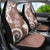 Polynesia Car Seat Cover Brown Tribal Turtle Floral Pattern