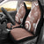 Polynesia Car Seat Cover Brown Tribal Turtle Floral Pattern