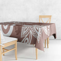 Polynesia Tablecloth Brown Tribal Turtle Floral Pattern LT05 - Polynesian Pride