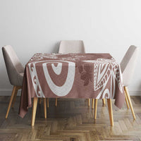 Polynesia Tablecloth Brown Tribal Turtle Floral Pattern LT05 - Polynesian Pride