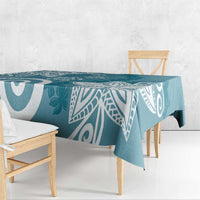 Polynesia Tablecloth Hippie Blue Tribal Turtle Floral Pattern LT05 - Polynesian Pride