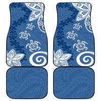 Polynesia Car Mats Blue Tribal Turtle Floral Pattern LT05 - Polynesian Pride