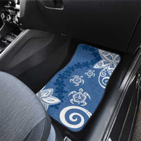 Polynesia Car Mats Blue Tribal Turtle Floral Pattern LT05 - Polynesian Pride