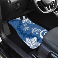 Polynesia Car Mats Blue Tribal Turtle Floral Pattern LT05 - Polynesian Pride