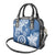 Polynesia Shoulder Handbag Blue Tribal Turtle Floral Pattern