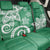 Polynesia Back Car Seat Cover Green Tribal Turtle Floral Pattern