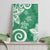 Polynesia Canvas Wall Art Green Tribal Turtle Floral Pattern