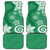 Polynesia Car Mats Green Tribal Turtle Floral Pattern