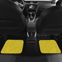 Polynesia Car Mats Yellow Tribal Turtle Floral Pattern LT05 Set 2pcs - Back Yellow - Polynesian Pride