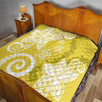 Polynesia Quilt Yellow Tribal Turtle Floral Pattern LT05 - Polynesian Pride