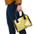 Polynesia Shoulder Handbag Yellow Tribal Turtle Floral Pattern