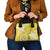 Polynesia Shoulder Handbag Yellow Tribal Turtle Floral Pattern