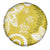 Polynesia Spare Tire Cover Yellow Tribal Turtle Floral Pattern