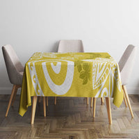 Polynesia Tablecloth Yellow Tribal Turtle Floral Pattern LT05 - Polynesian Pride