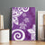 Polynesia Canvas Wall Art Purple Tribal Turtle Floral Pattern