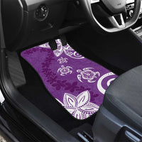 Polynesia Car Mats Purple Tribal Turtle Floral Pattern LT05 - Polynesian Pride