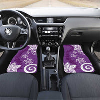 Polynesia Car Mats Purple Tribal Turtle Floral Pattern LT05 Set 2pcs - Front Purple - Polynesian Pride