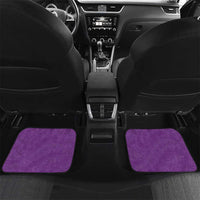 Polynesia Car Mats Purple Tribal Turtle Floral Pattern LT05 Set 2pcs - Back Purple - Polynesian Pride
